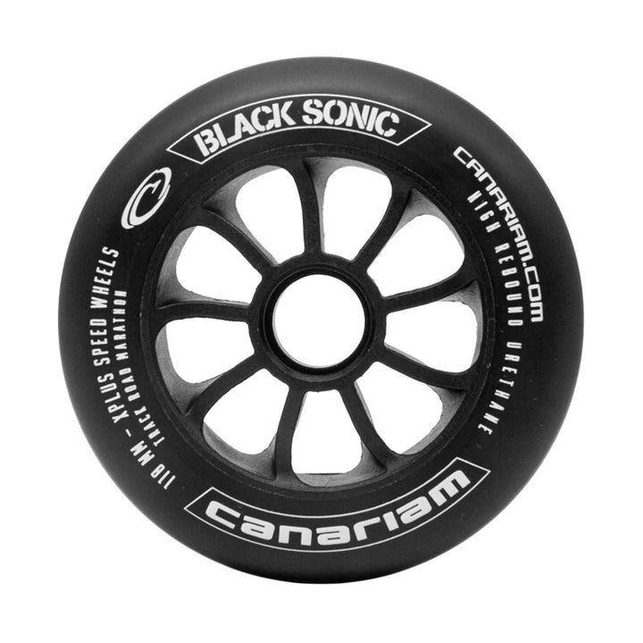 Roda Canariam Black Sonic 110mm Alta Performace Asfalto 6un - Preto