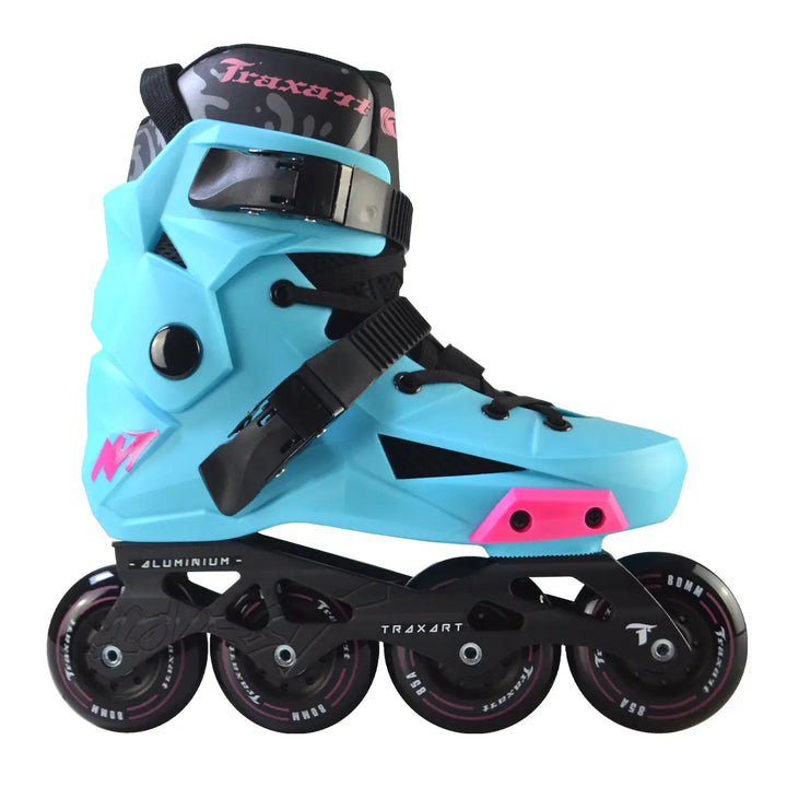 Patins Inline Traxart Revolt Azul Roller Profissional