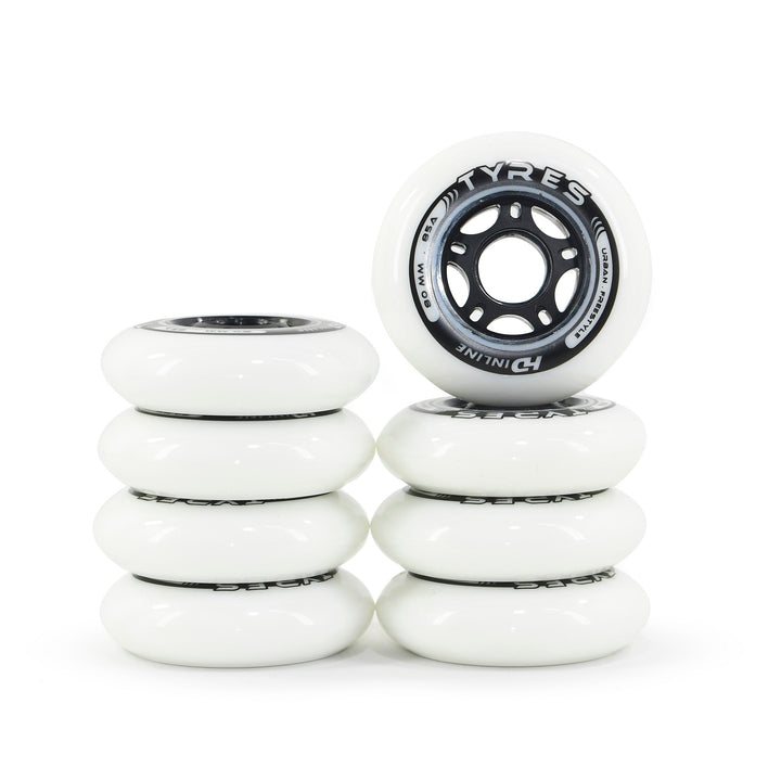 Set of 8 Wheels Hd Inline 80mm 85a Tires Technology