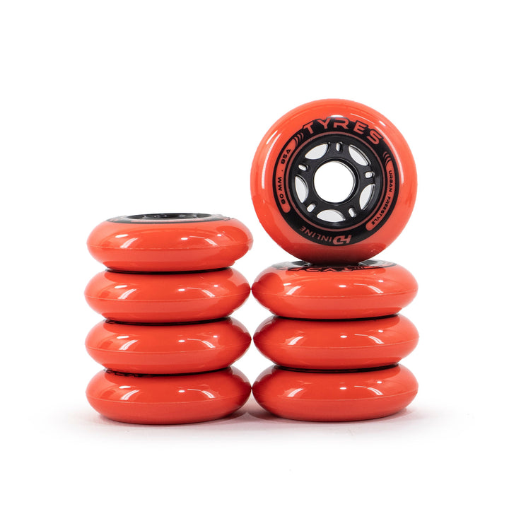 Set of 8 Wheels Hd Inline 80mm 85a Tires Technology