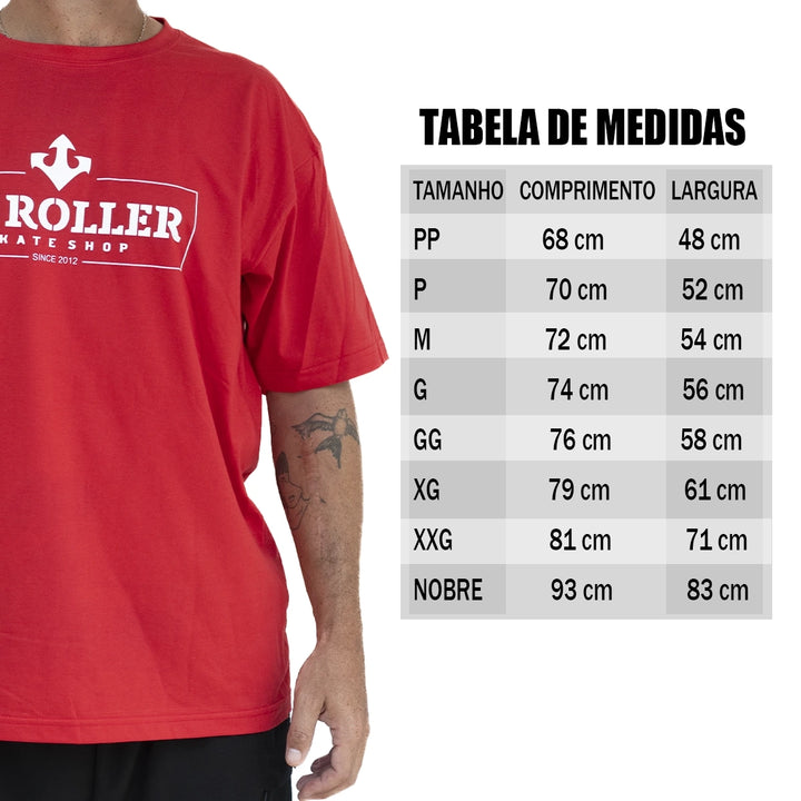 Camiseta Go Roller Vermelha