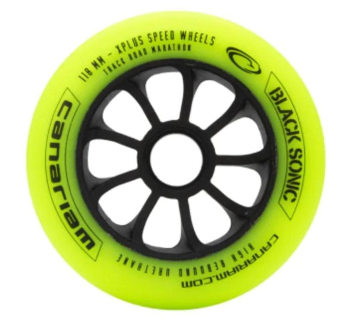 Roda Canariam Black Sonic 110mm Alta Performace Asfalto 6un - Verde