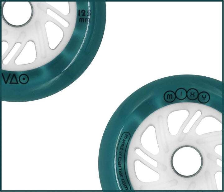 Rodas Canariam VAO Mixy LED Azul 125mm 6un