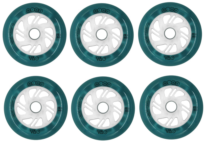 Rodas Canariam VAO Mixy LED Azul 125mm 6un