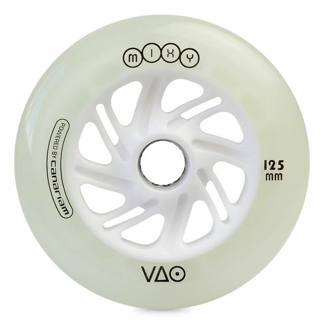 Rodas Canariam VAO Mixy Branca LED Verde 125mm 6un