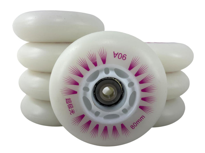 8 Rodas Led Creme Inline 76mm 90A