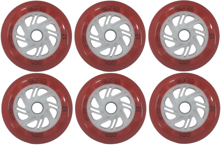 Rodas Canariam VAO Mixy LED Vermelho 125mm 6un