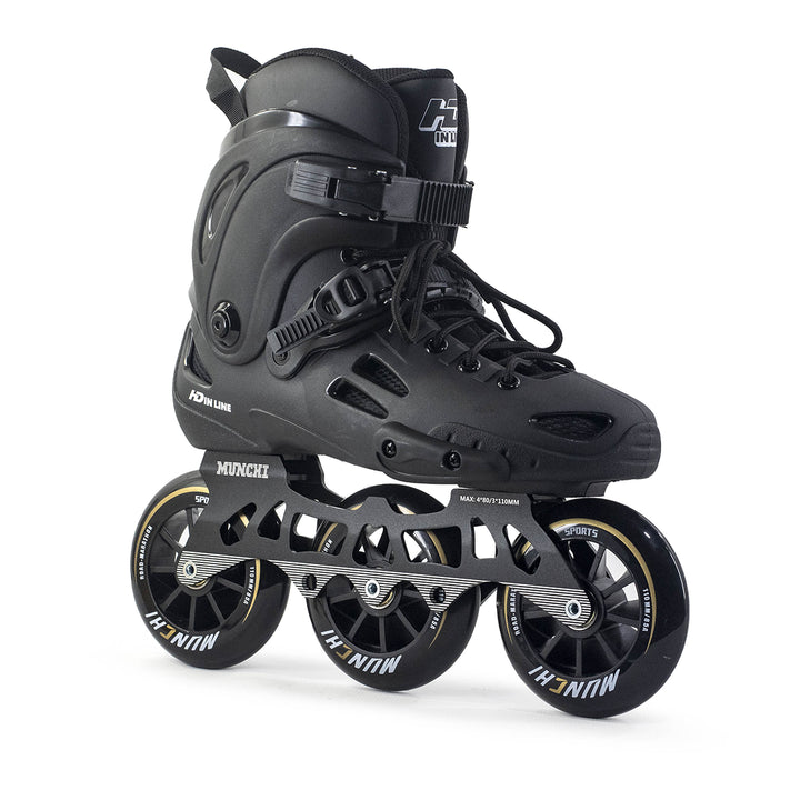 Urbano HD Inline XT Skates Black Hybrid Base 110mm Abec-7