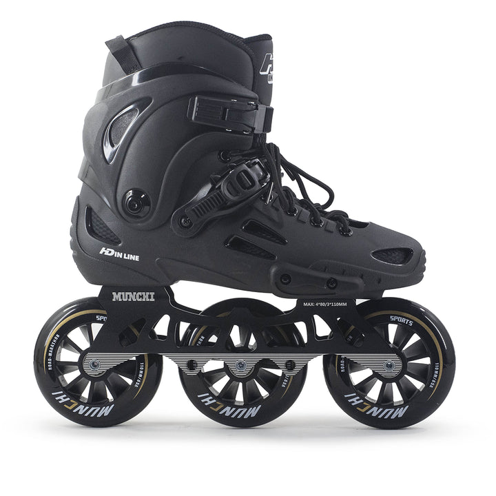 Urbano HD Inline XT Skates Black Hybrid Base 110mm Abec-7