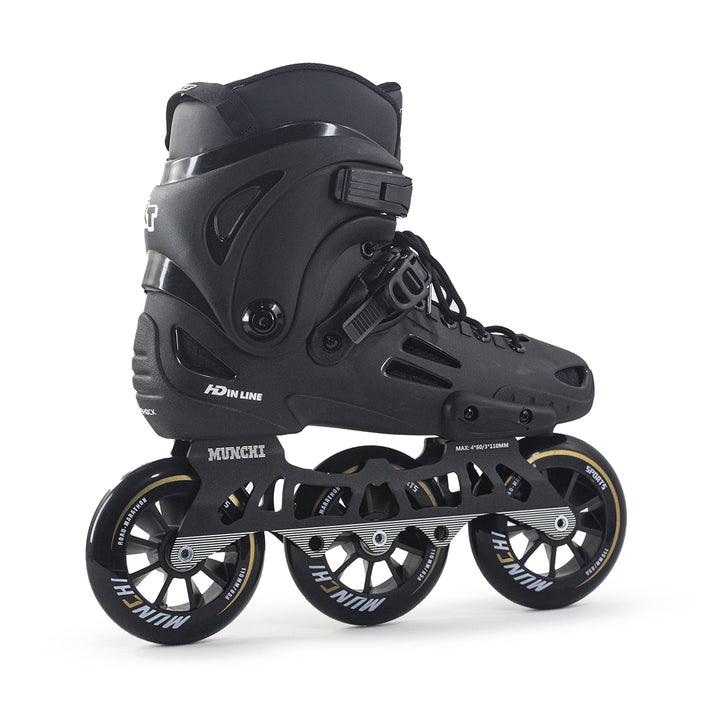 Urbano HD Inline XT Skates Black Hybrid Base 110mm Abec-7