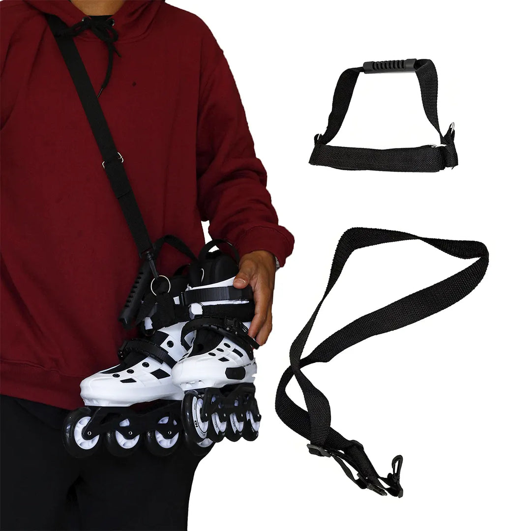 Handle for carrying rollers and skates