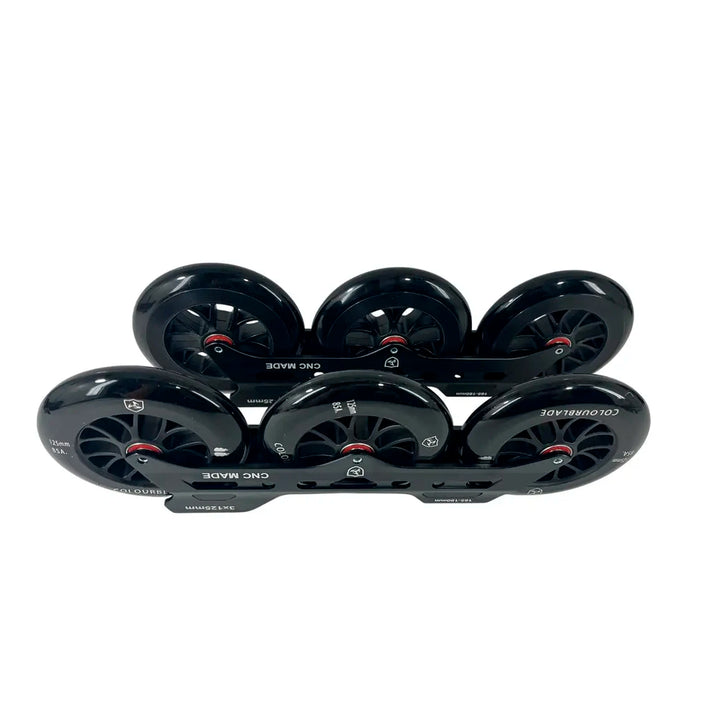 Traxart Roller Skate Base 125mm Hondar Wheels Pink 83a Abec-9