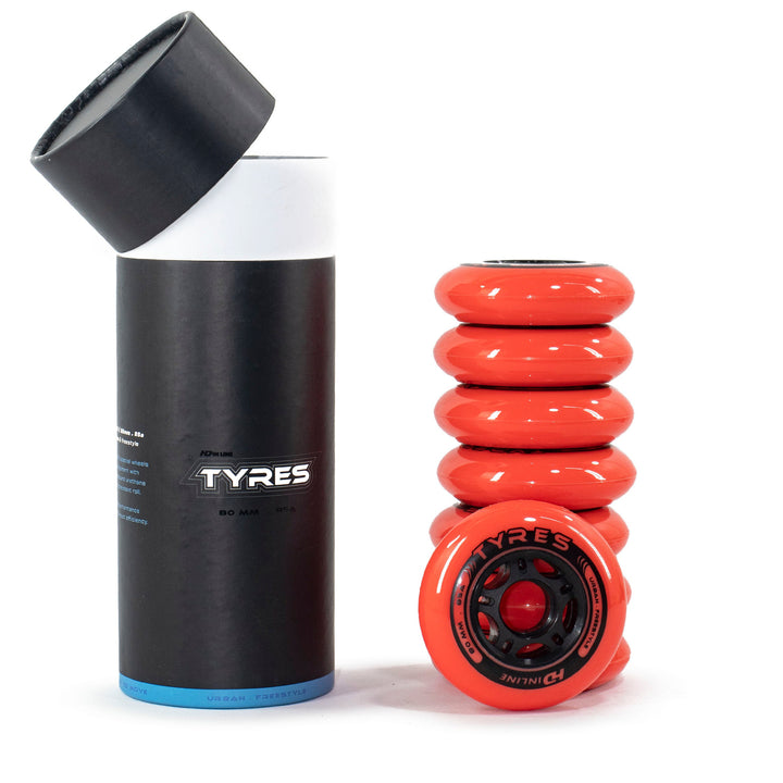 Set of 8 Wheels Hd Inline 80mm 85a Tires Technology