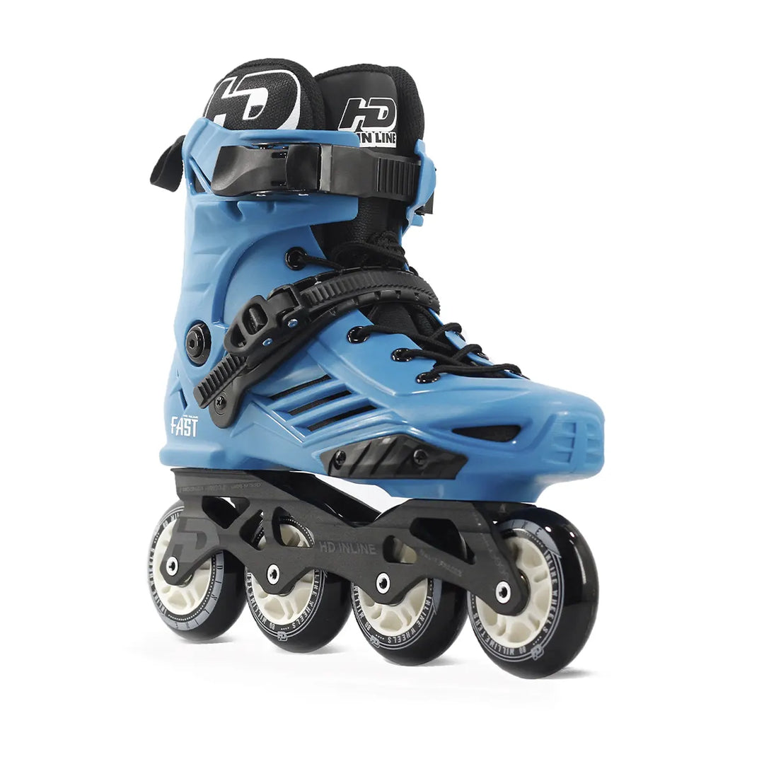 Patins HD Inline Fast 80mm Abec-9 Azul Lançamento