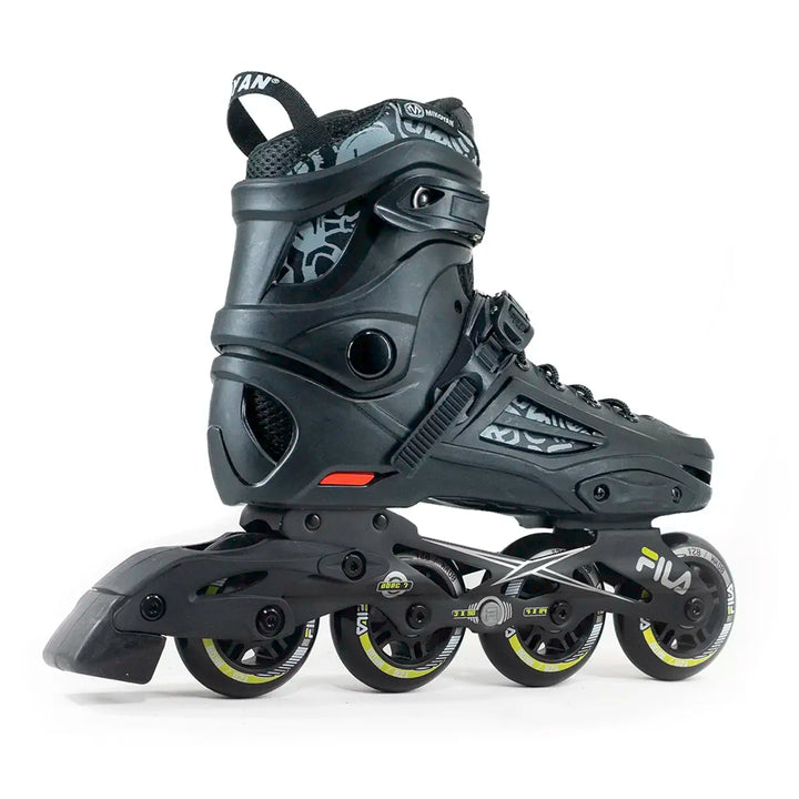 Patins Inline Mikoyan Black base e rodas Fila Houdini