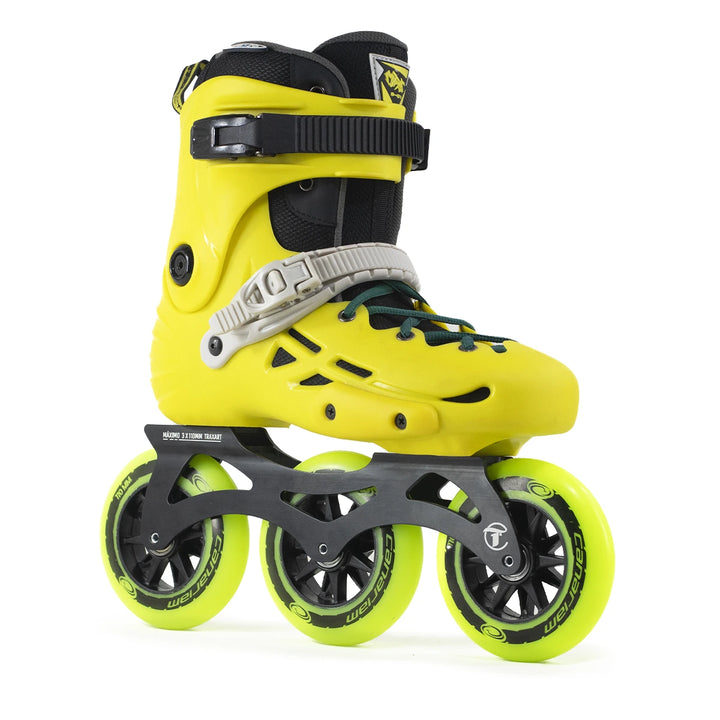 Micro MT Plus Yellow Skates with Canariam 110mm Matte Black Wheels