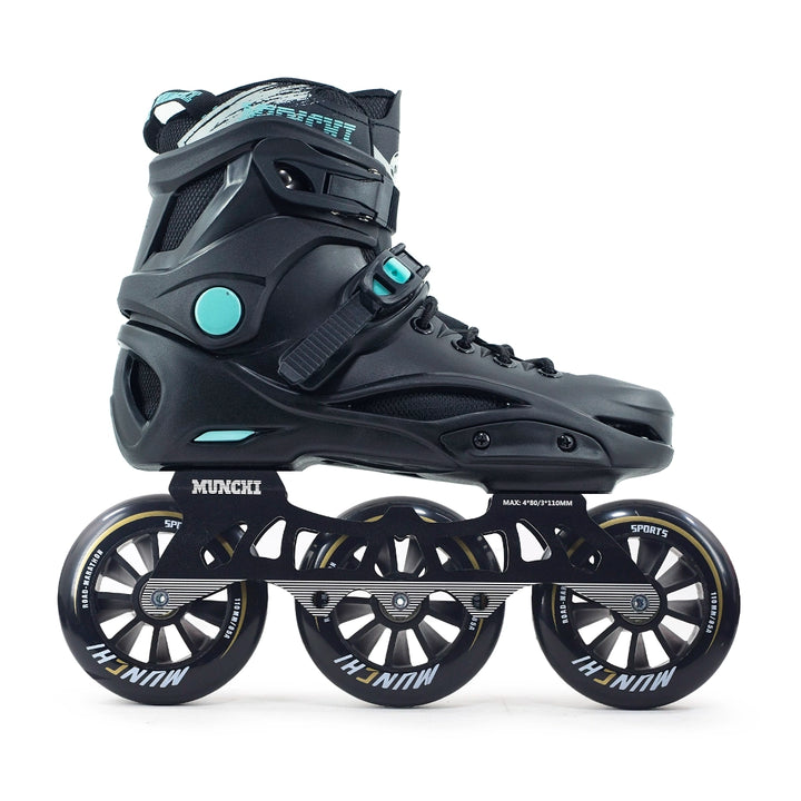 Patins 3 Rodas Munchi MX3 110mm Abec 9 Base híbrida