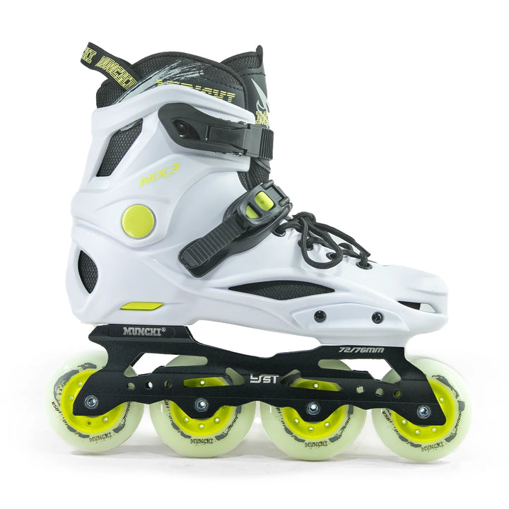 Patins Urbano Freestyle Munchi MX3 White Profissional Hardboot