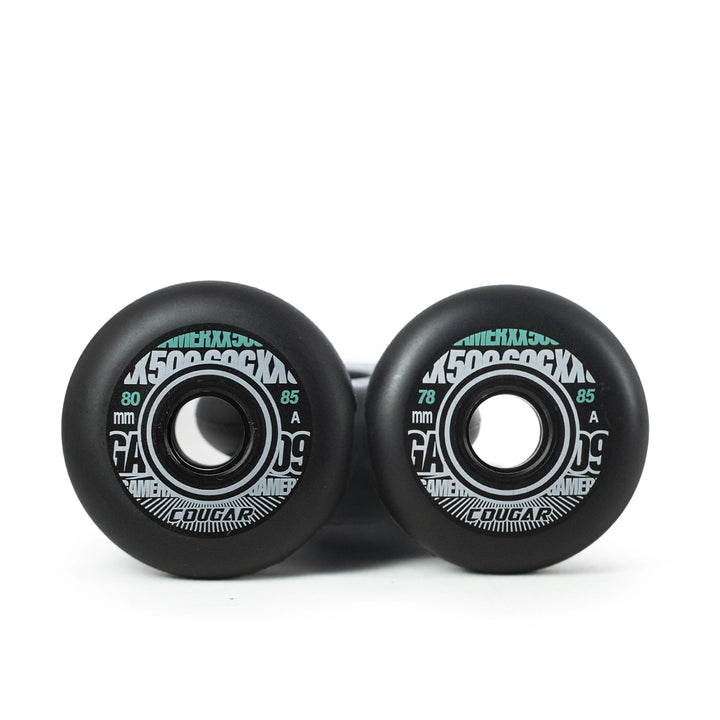 Jogo de rodas Cougar MZS509 roqueado 80mm e 78mm 85a - kit com 8