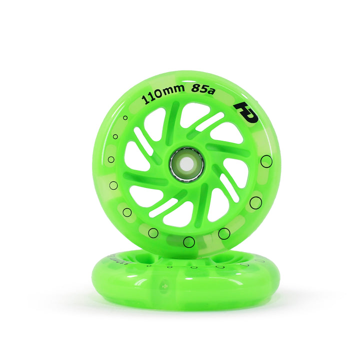 Rodas Led Patins Patinete HD Inline 110mm 85a (PAR)