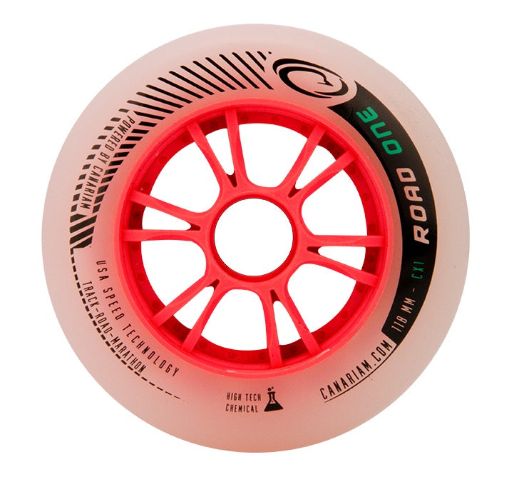 6 Rodas Canariam Road One 110mm 85a Profissional Para Patins Urbano High Tech