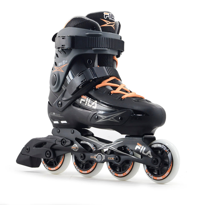 Patins Fila Houdini Profissional Cinza Salmão 80mm Abec 7