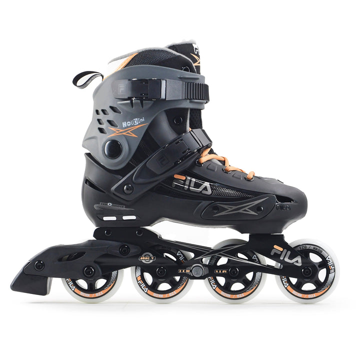 Patins Fila Houdini Profissional Cinza Salmão 80mm Abec 7