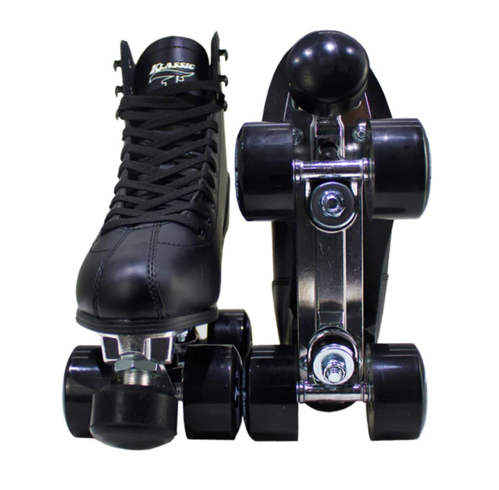 Patins Quad Traxart Klassic 4 Rodas Tradicional Preto Base de alumínio