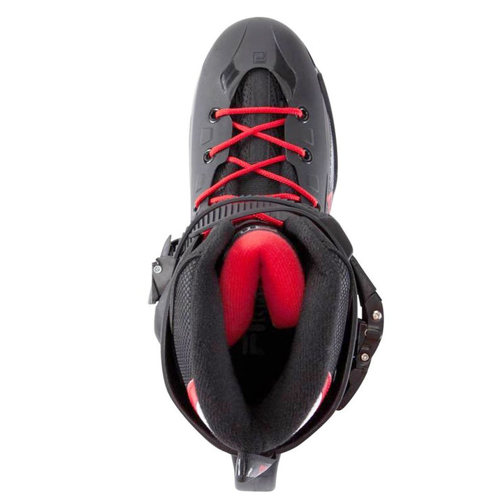Patins Fila Houdini Profissional Preto Vermelho 80mm Abec 7