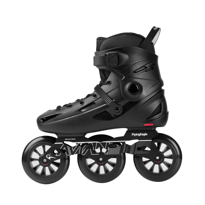 Patins Flying Eagle Avian T110 Preto 110mm SHR Abec-7 Cromo