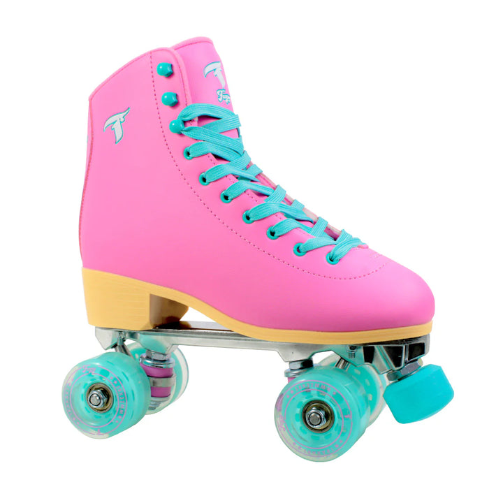Patines cuádruples Traxart Foxxy rosa - 58 mm x 32 mm Abec-5