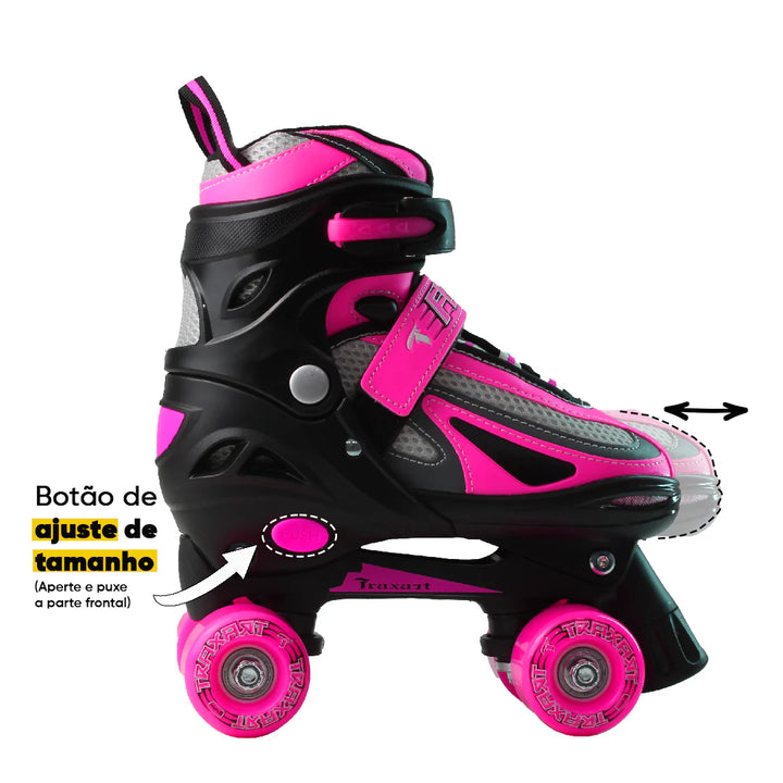 Patines cuádruples para niños Traxart FLASH - 54 mm Abec-7