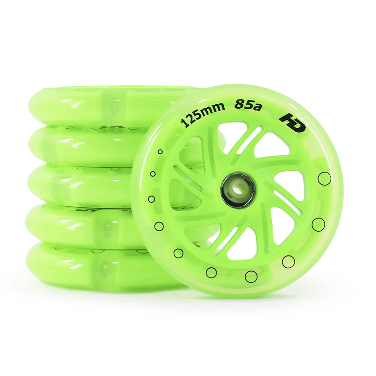 Led Wheels Patins Patinete HD Inline 125mm 85a (kit with 6 units)