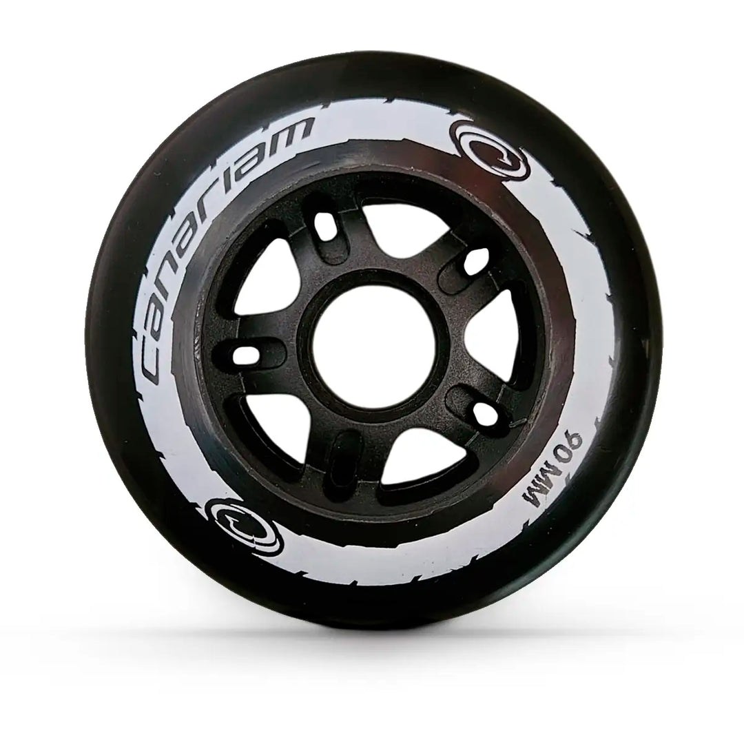 8 Rodas Canariam Neo Mate Preta 90mm 85a Profissional Patins Urbano