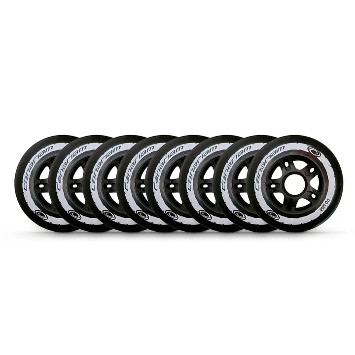 8 Rodas Canariam Neo Mate Preta 90mm 85a Profissional Patins Urbano