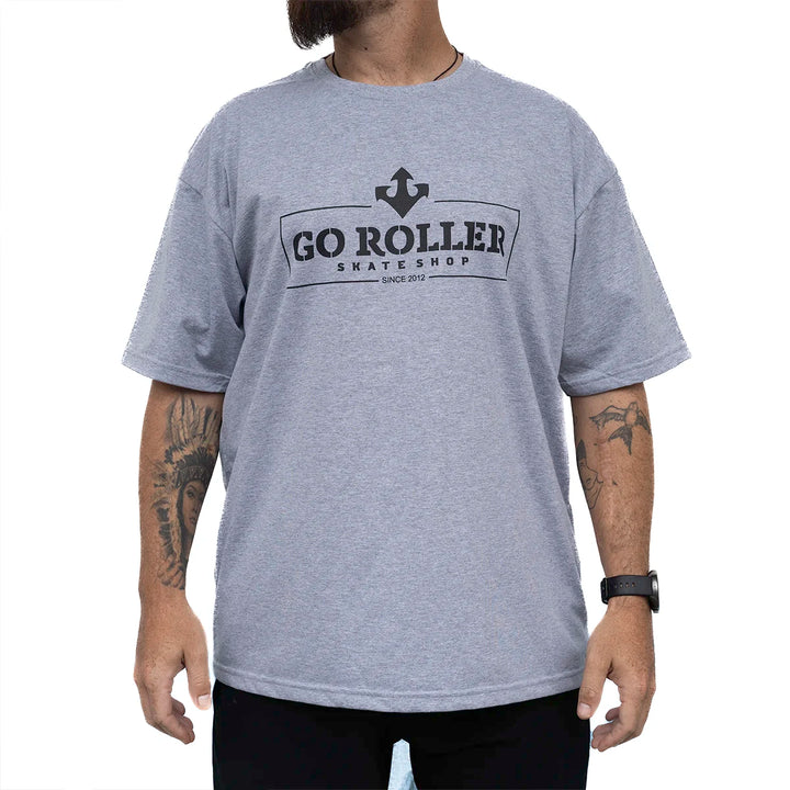 Camiseta Go Roller Cinza