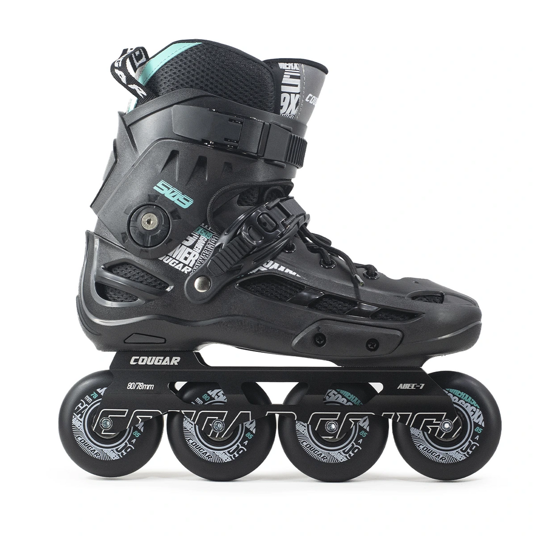 Patins Inline Cougar MZS509C Abec-9 Rockeado / Flat