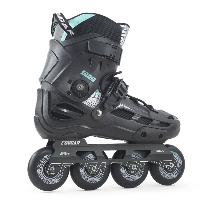 Patins Inline Cougar MZS509C Abec-9 Rockeado / Flat