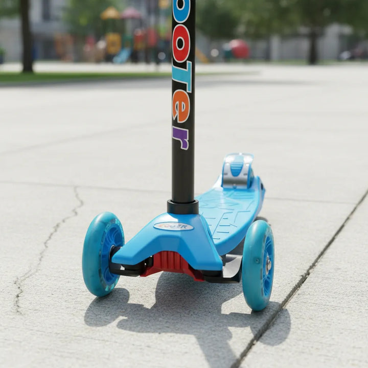 Children's Scooter 4 Wheels COLORFUL LED 60kg Aluminum Foldable Scooter Various Colors