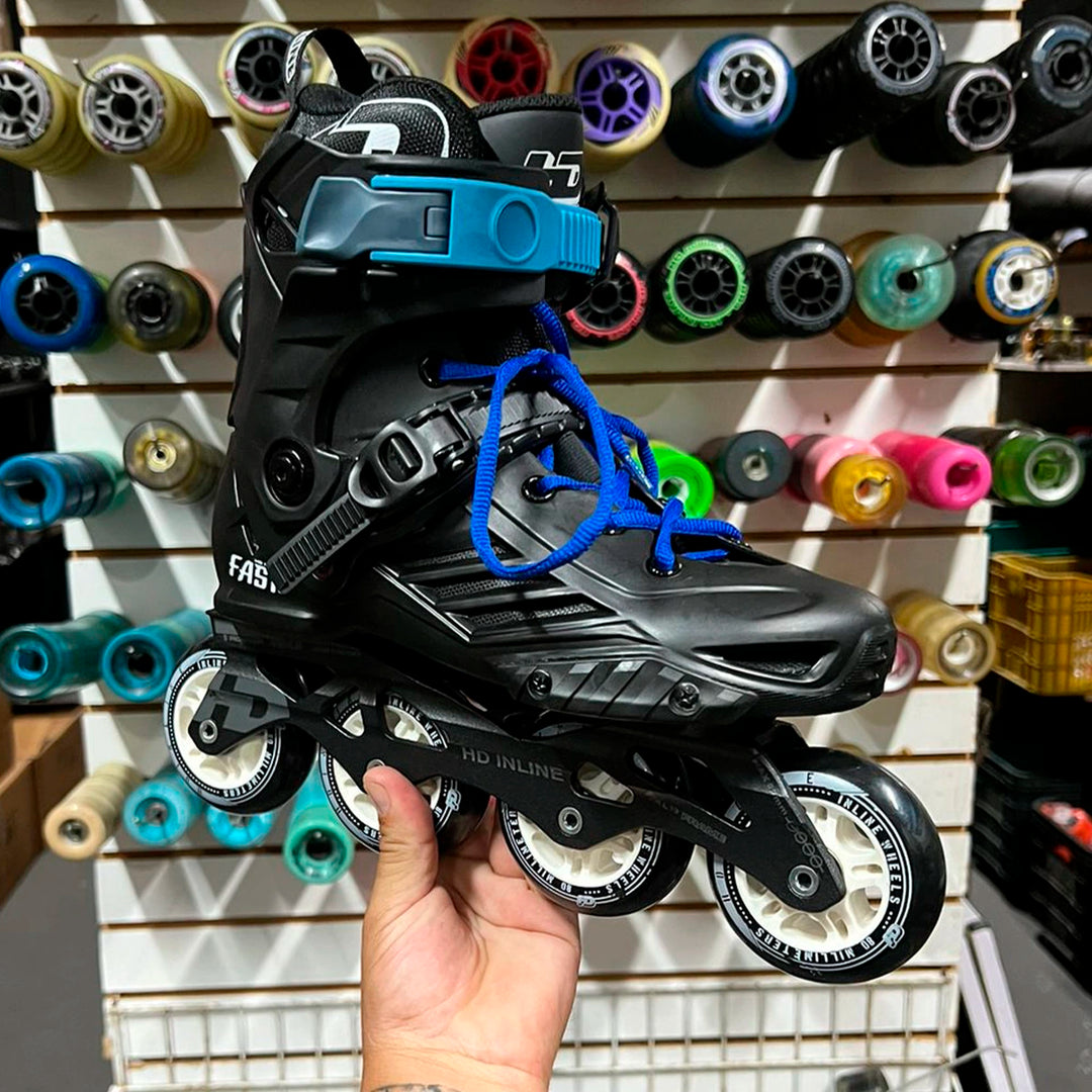 In-Line Skates Fast Black Wheels Tires 80mm 85A Premium