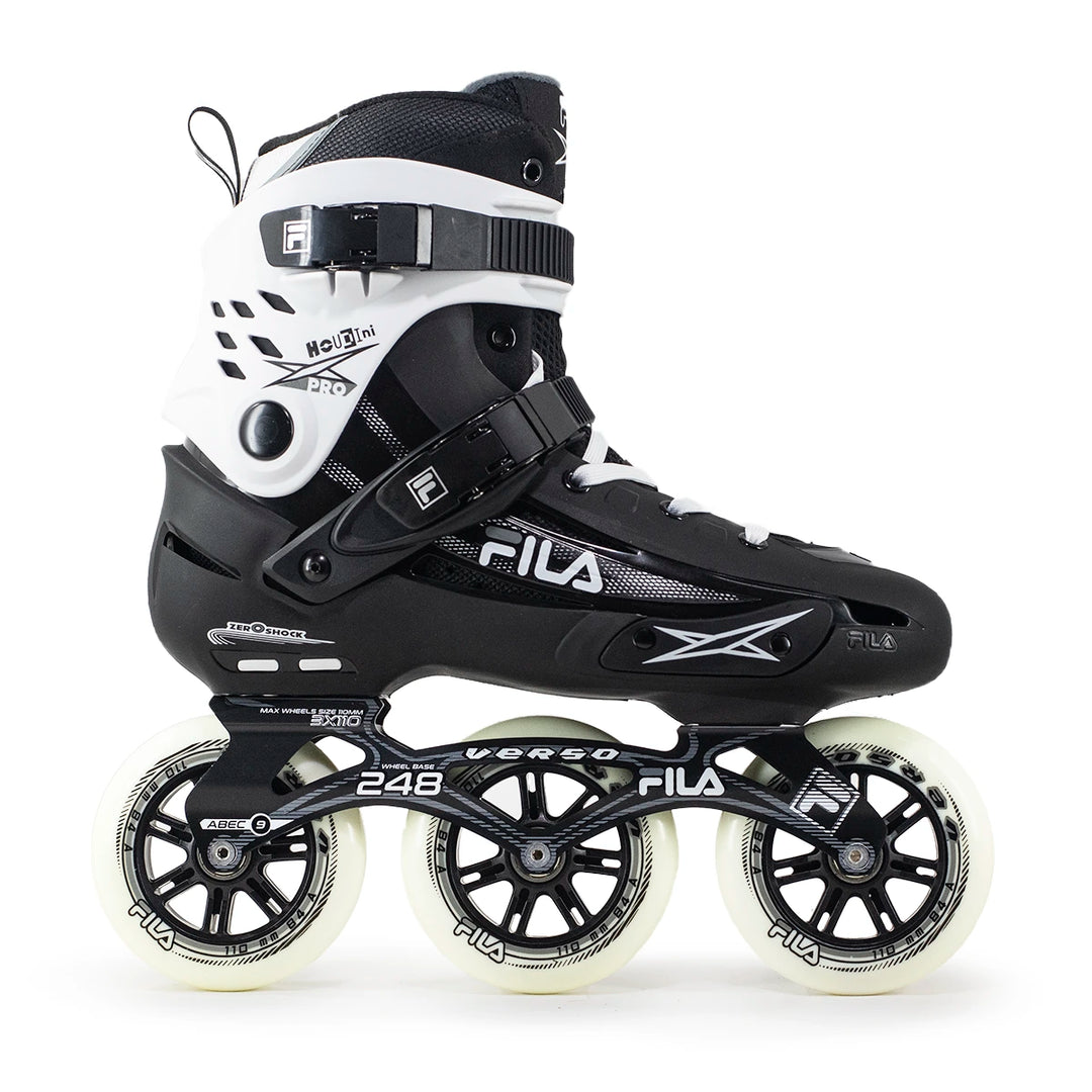 Fila Houdini PRO 110mm Black/White Abec 9 Skates LAUNCH