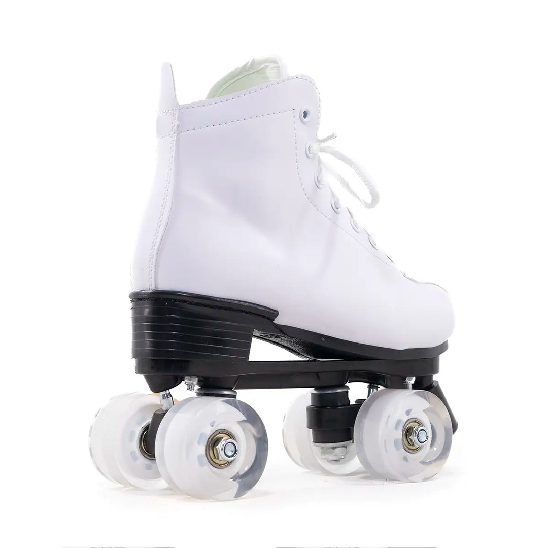 Patins Quad Tradicional Munchi Branco Com Rodas 58x32mm Abec-5