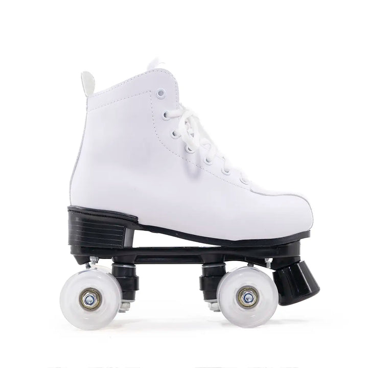 Patins Quad Tradicional Munchi Branco Com Rodas 58x32mm Abec-5