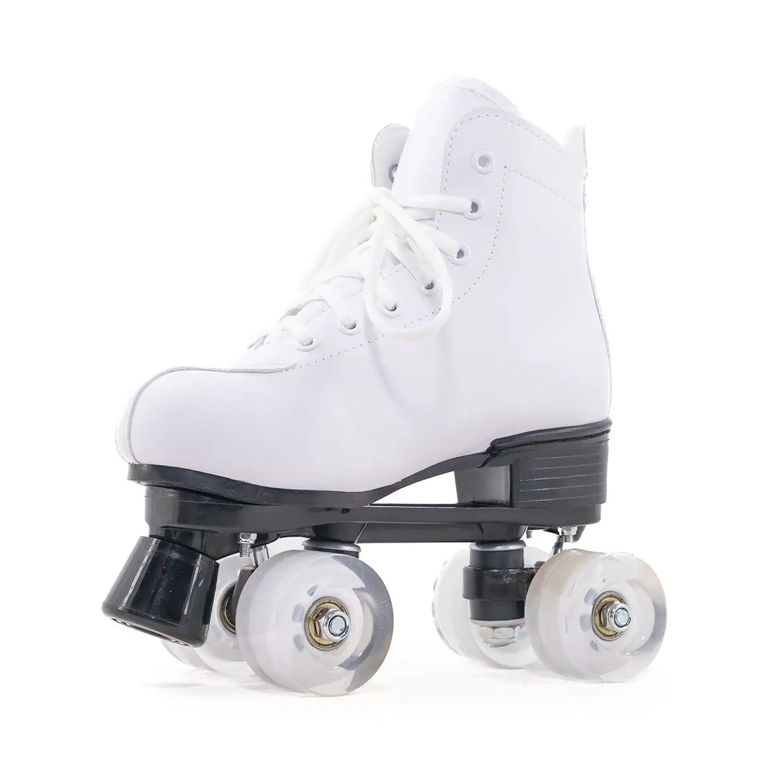 Patins Quad Tradicional Munchi Branco Com Rodas 58x32mm Abec-5