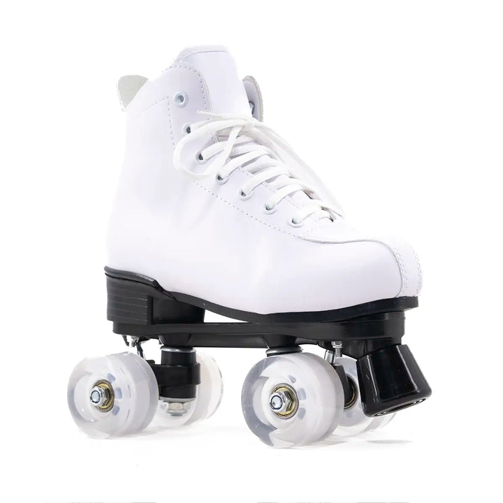 Patins Quad Tradicional Munchi Branco Com Rodas 58x32mm Abec-5