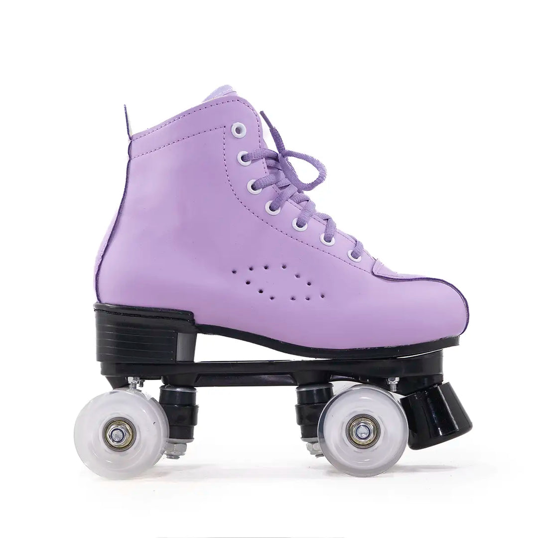 Patins Quad Tradicional Munchi Lilás Com Rodas 58x32mm Abec-5