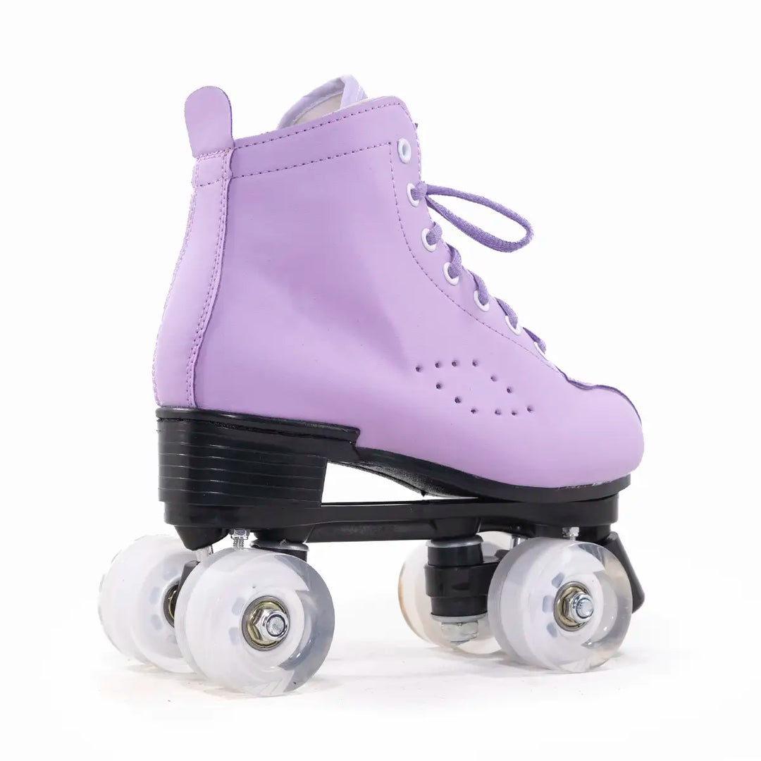 Patins Quad Tradicional Munchi Lilás Com Rodas 58x32mm Abec-5