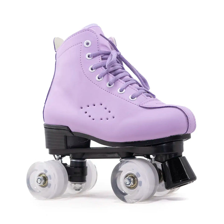 Patins Quad Tradicional Munchi Lilás Com Rodas 58x32mm Abec-5