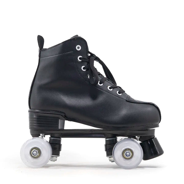 Patins Quad Tradicional Munchi Preto Com Rodas 58x32mm Abec-5