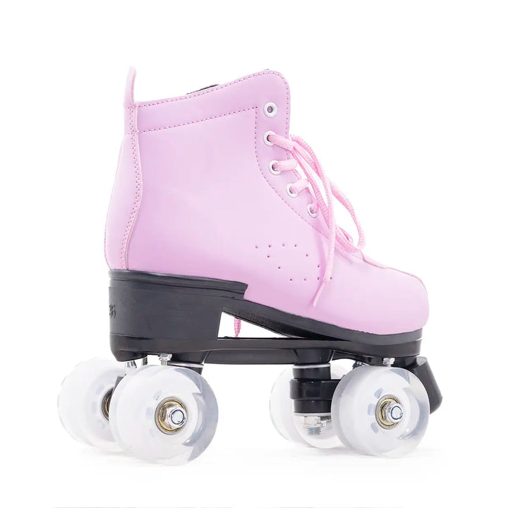 Patins Quad Tradicional Munchi Rosa Com Rodas 58x32mm Abec-5